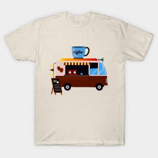 coffee shop offering van delivery T-Shirt